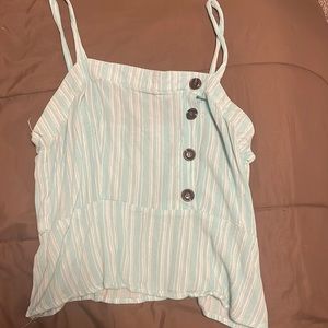 I’m selling this cropped tank top from moral fiber size large